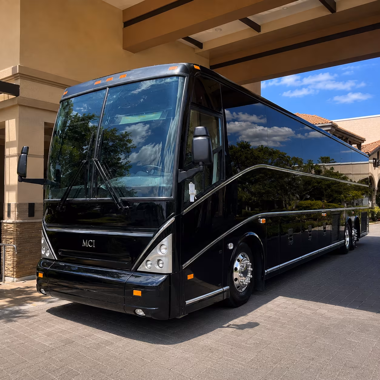 charter buses to the orion amphitheater that skip the zierdt road bottleneck