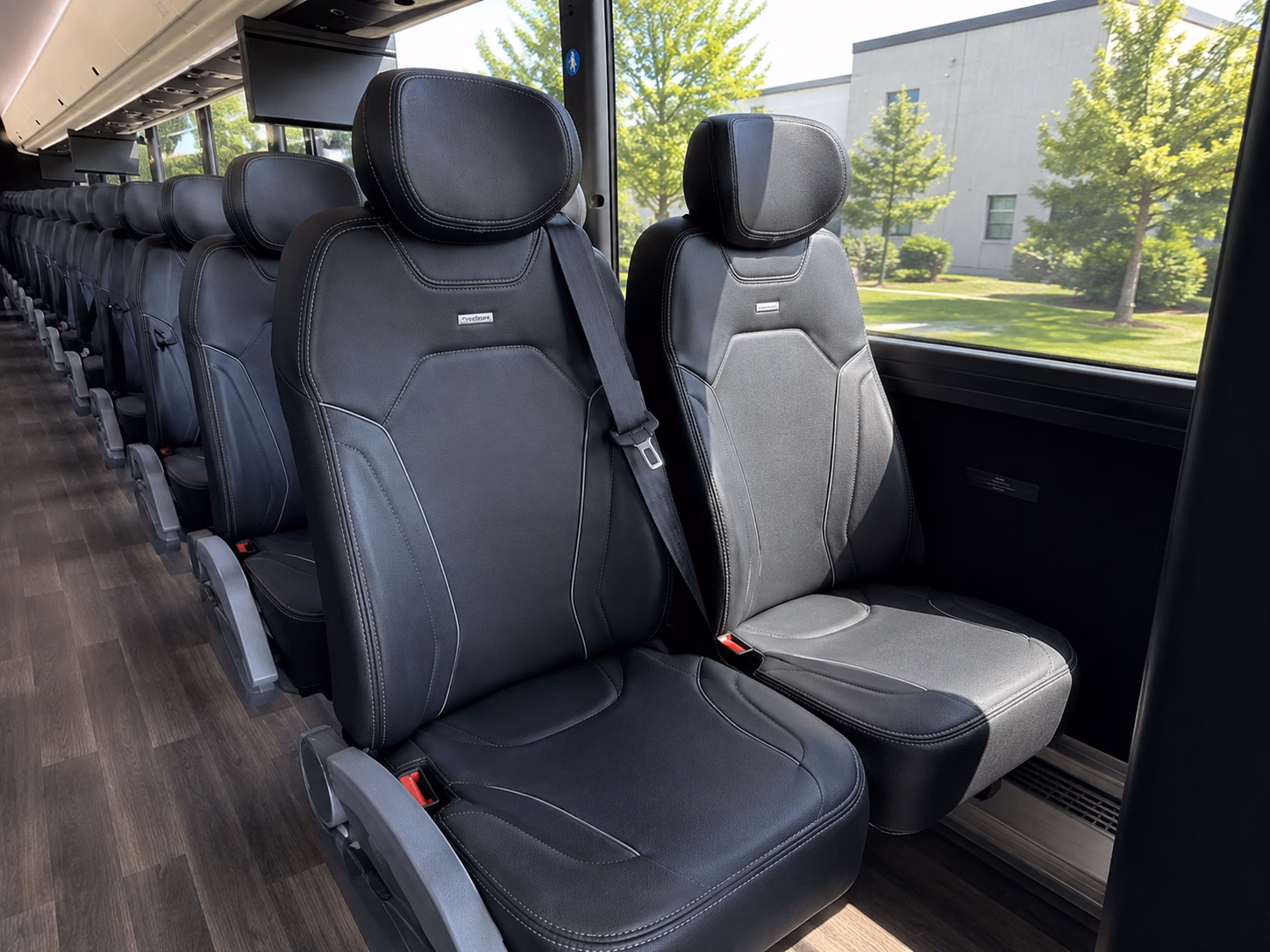 huntsville charter bus interior